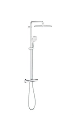 Tempesta Cube 250 Kolon Duş Sistemi+Temostatik Banyo Bataryası (Gagasız)