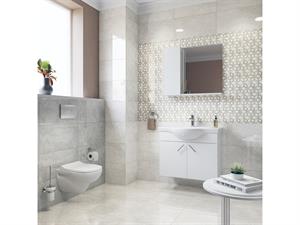 30*60 Fon-50233 Tuna Geo Dekor Kemık Kahve -X