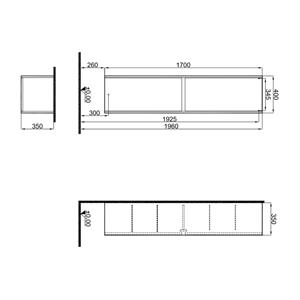 Kale İdea 40 Cm Boy Dolabı (Sepetsiz) Sağ/Sol Pasific B