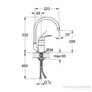 Grohe Eurosmart Evye Bataryası