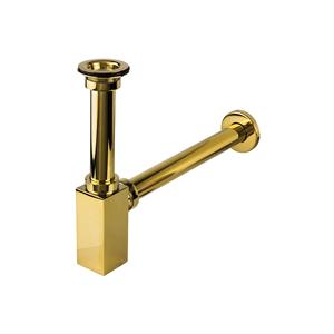 Sıfon Takımları Corner Lavabo Sıfonu Süzgeçlı - Altın 760521g