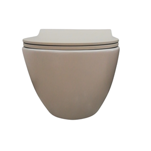 Cıty Rımless Asma Klozet+Yavas Kapak Cappıcıno