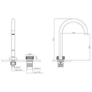 Step 2 Delıklı Çanak Tıpı Lavabo Bataryası - Altın 900528