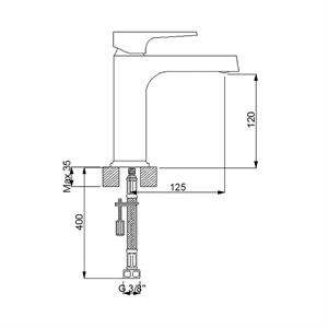 Aqua Lavabo Bataryası - Altın 941528