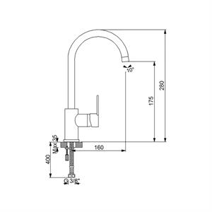 Newarc Domıno Dönerlı Lavabo Bataryası Altın 971738