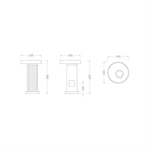 Antique Altın Monoblok Lavabo
