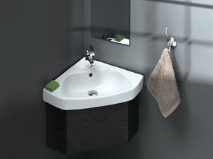 Cerastyle Turkuaz Arda Tezgah Üstü Lavabo 46*46 Cm