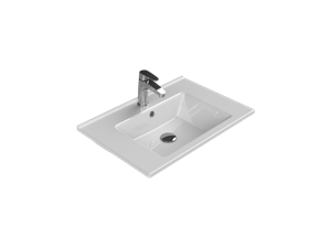 Cerastyle Turkuaz Arte Etajerli Lavabo 65 Cm
