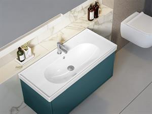 Cerastyle Turkuaz Arya Etajerli Lavabo 80*45 Cm
