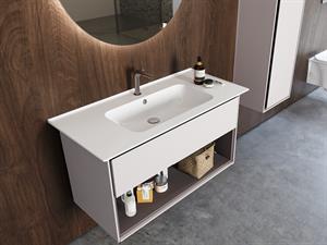 Cerastyle Turkuaz Blue Etajerli Lavabo 50*36,5 Cm