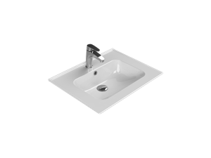 Cerastyle Turkuaz Blue Etajerli Lavabo 60*47 Cm