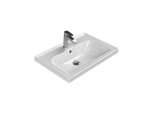 Cerastyle Turkuaz Frame Etajerli Lavabo 65*45 Cm