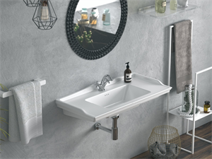 Cerastyle Turkuaz Kapadokya Etajerli Lavabo 65*48 Cm