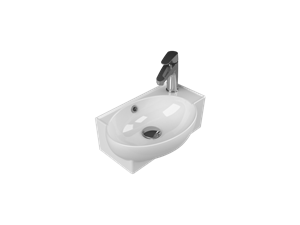 Cerastyle Turkuaz Mini Tezgah Üstü Lavabo 28*45 Cm