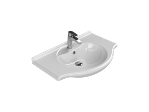 Cerastyle Turkuaz Nil Etajerli Lavabo 75 Cm