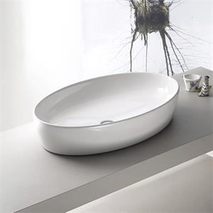 Cerastyle Turkuaz One Tezgah Üstü Lavabo  67*42 Cm (B.Deliksiz)