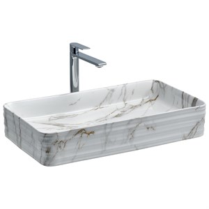 E-2106M1 Tezgah Üstü Porselen Lavabo