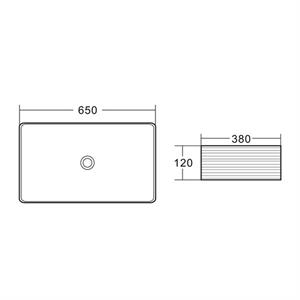 E-2106M4 Tezgah Üstü Porselen Lavabo E-2106M4