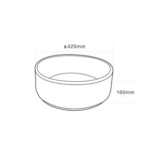 E-4006A Tezgah Üstü Porselen Lavabo