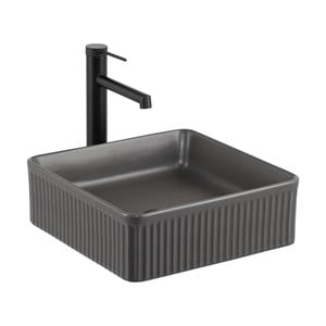 E-W1003MF Tezgah Üstü Lavabo Mat Füme