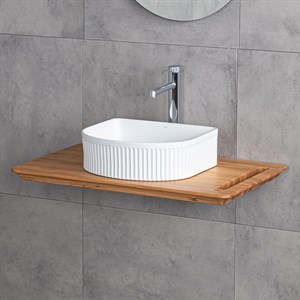 E-W1005MB Tezgah Üstü Lavabo Mat Beyaz