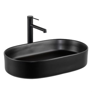 E-W1202MS Tezgah Üstü Lavabo Mat Siyah