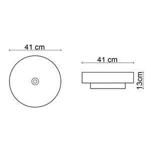 E-W1501MGB Tezgah Üstü Lavabo Mat Gri & Beyaz