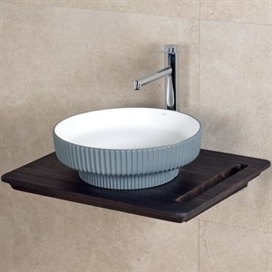 E-W1501MGB Tezgah Üstü Lavabo Mat Gri & Beyaz