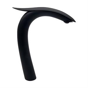 Swan Mat Siyah Çanak Lavabo Bataryası