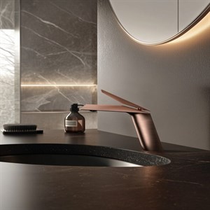 Neo Fırçalanmış Bronz Lavabo Bataryası
