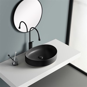 EY-4713MS Tezgah Üstü Lavabo Mat Siyah