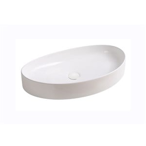 EY-4714 Tezgah Üstü Lavabo Parlak Beyaz EY-4714