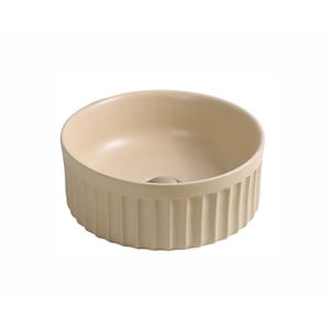 EY-4715MK Mat Krem Tezgah Üstü Lavabo EY-4715MK
