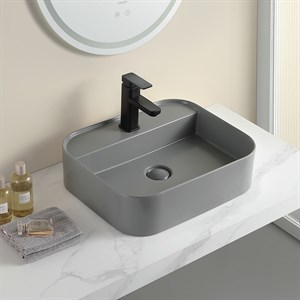 EY-4720MG Mat Gri Tezgah Üstü Lavabo