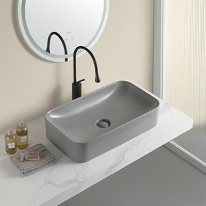 EY-4730MG Mat Gri Tezgah Üstü Lavabo