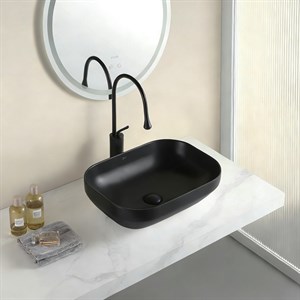 EY-4740MS Mat Siyah Tezgah Üstü Lavabo