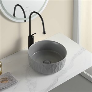 EY-4750MG Mat Gri Tezgah Üstü Lavabo