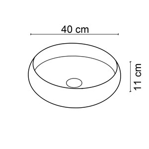 EY-4760MC Mat Bordo Tezgah Üstü Lavabo