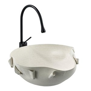 EY-9102 Tezgah Üstü Lavabo Mat Beyaz