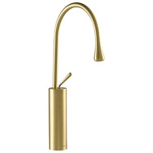 F-812F Fırçalanmış Altın Lavabo Bataryası F-812F