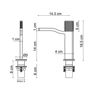FA-7011 Krom Lavabo Bataryası