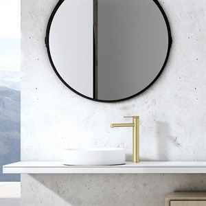 FJ-1022 Yüksek Lavabo Bataryası Fırçalanmış Altın