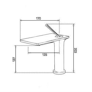 FJ-5012 Lavabo Bataryası Fırçalanmış Altın FJ-5012