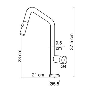 FJ-K0415 Mat Siyah Mutfak Bataryası