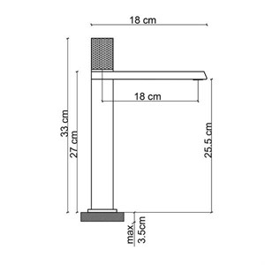 FK-9121 Krom Yüksek Lavabo Bataryası