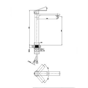 FM-2325 Siyah Lavabo Bataryası FM-2325