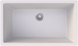 Gradde Beyaz Tek Goz 45x76 T Ustu Sıfr Altı Granıt Evye Gr76