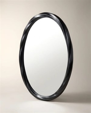 60x80 Oval Siyah Ayna