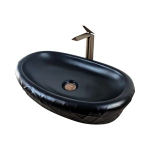 Mira 60 cm Mat Siyah Çanak Lavabo