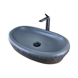 Mira 60 cm Mat Gri Çanak Lavabo